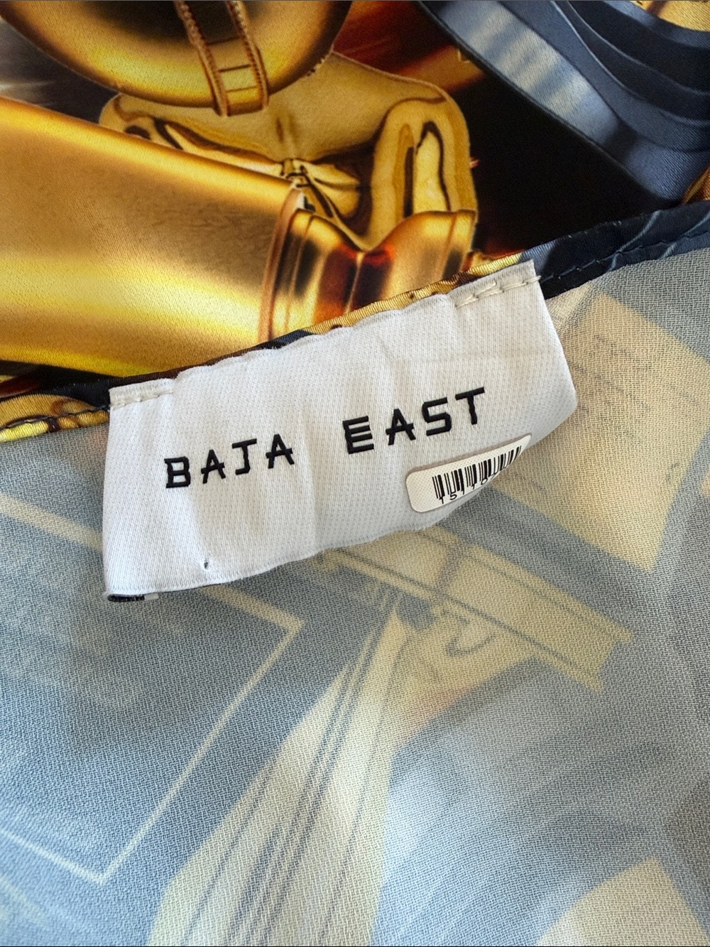 Baja East Gold Black Award Trophy One Shoulder Top Large XL Oscars Grammys Emmys - Picture 6 of 9